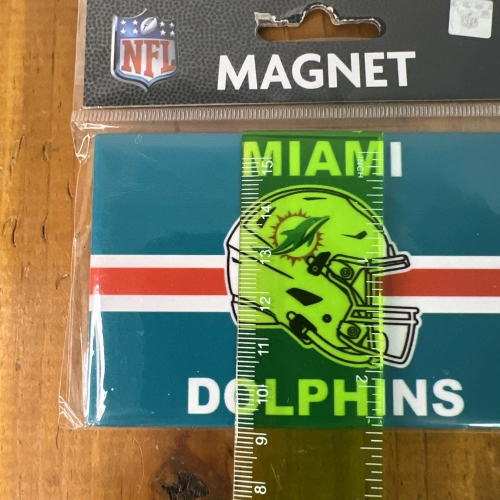 NFL Miami Dolphins Magnet - Rectangle 2.5